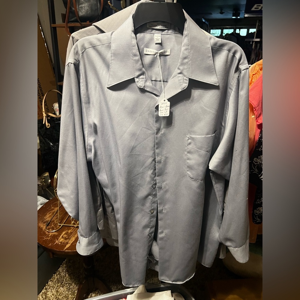 Bundle of 3 including Geoffrey Beene Charcoal Dress Shirts. Men size Large.